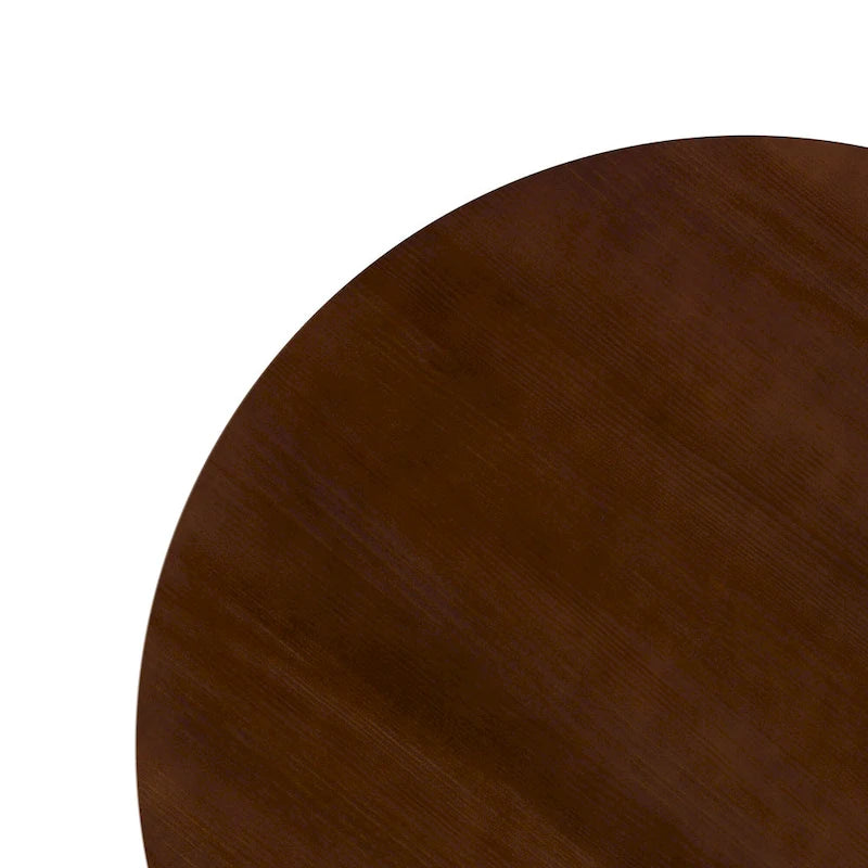 48 inch Round Slatted Wood Dining Table