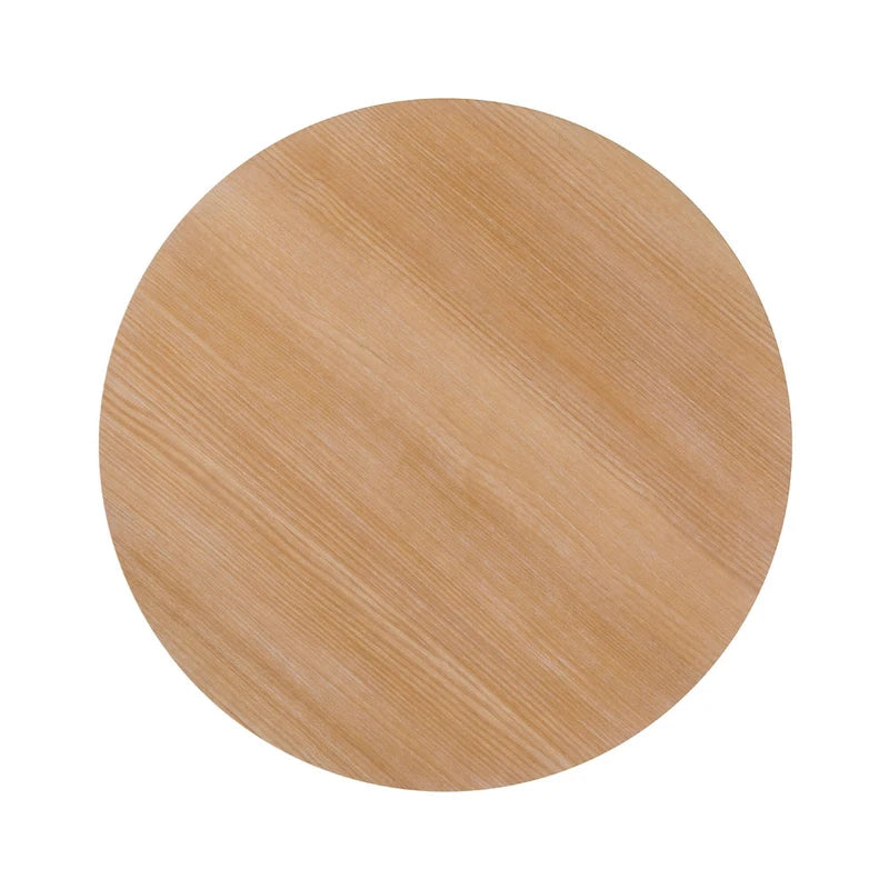 48 inch Round Slatted Wood Dining Table