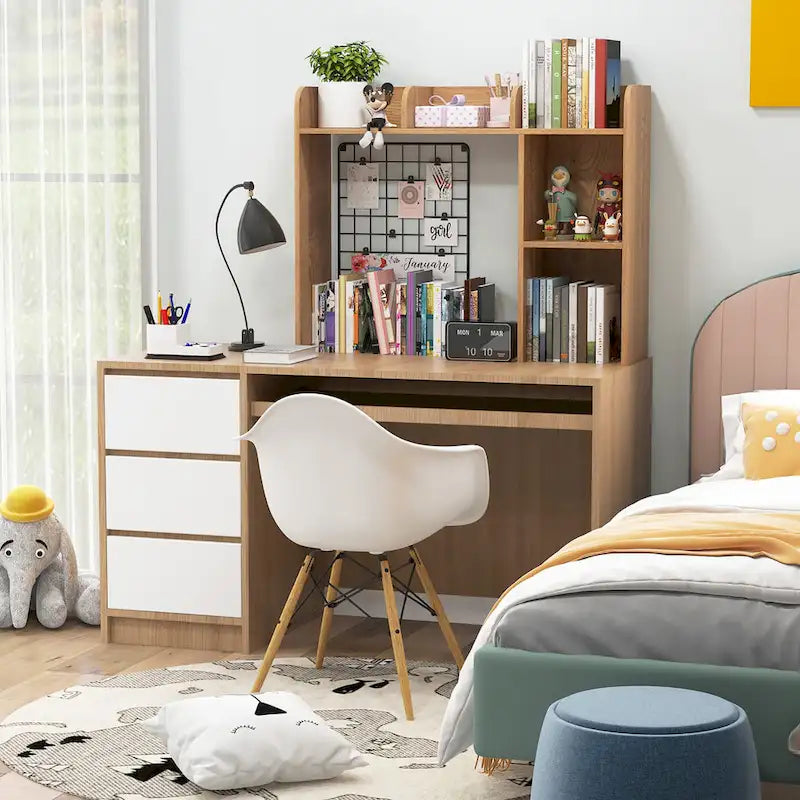 Desk Bookshelf Desktop Storage Organizer Display Shelf Rack