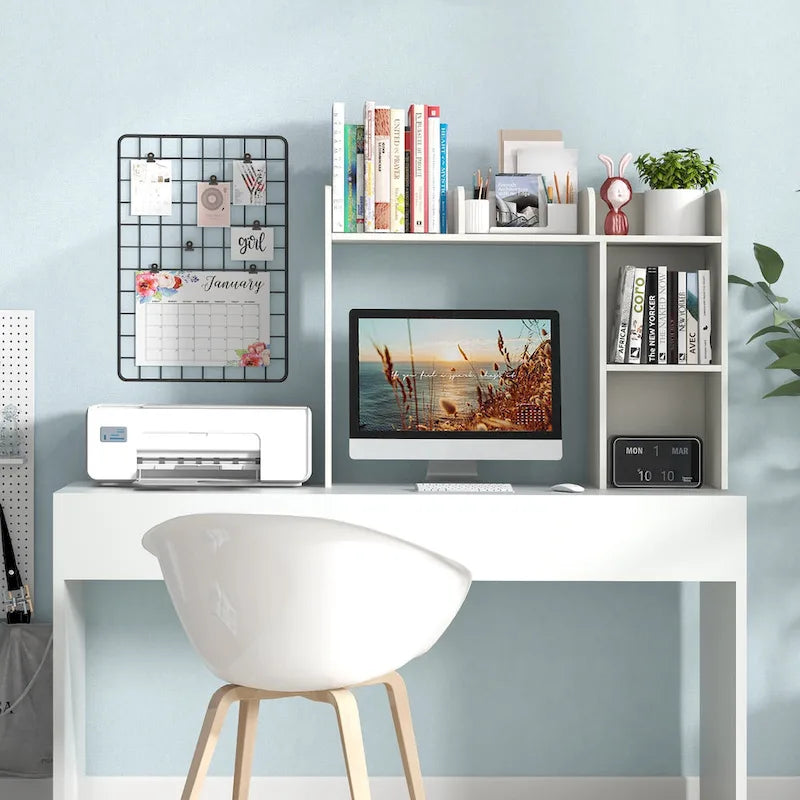 Desk Bookshelf Desktop Storage Organizer Display Shelf Rack