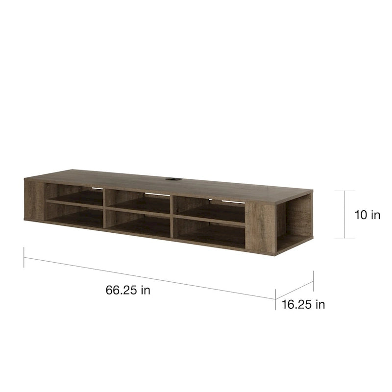 66" Wall Mounted Media Console