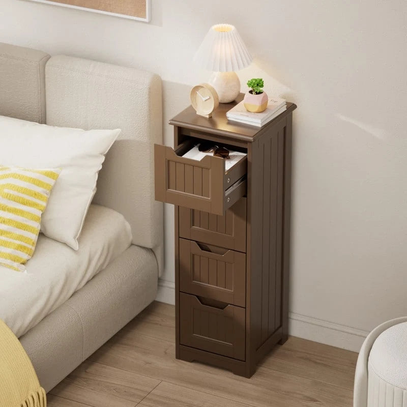 33" Freestanding Storage Cabinet with 4 Drawers