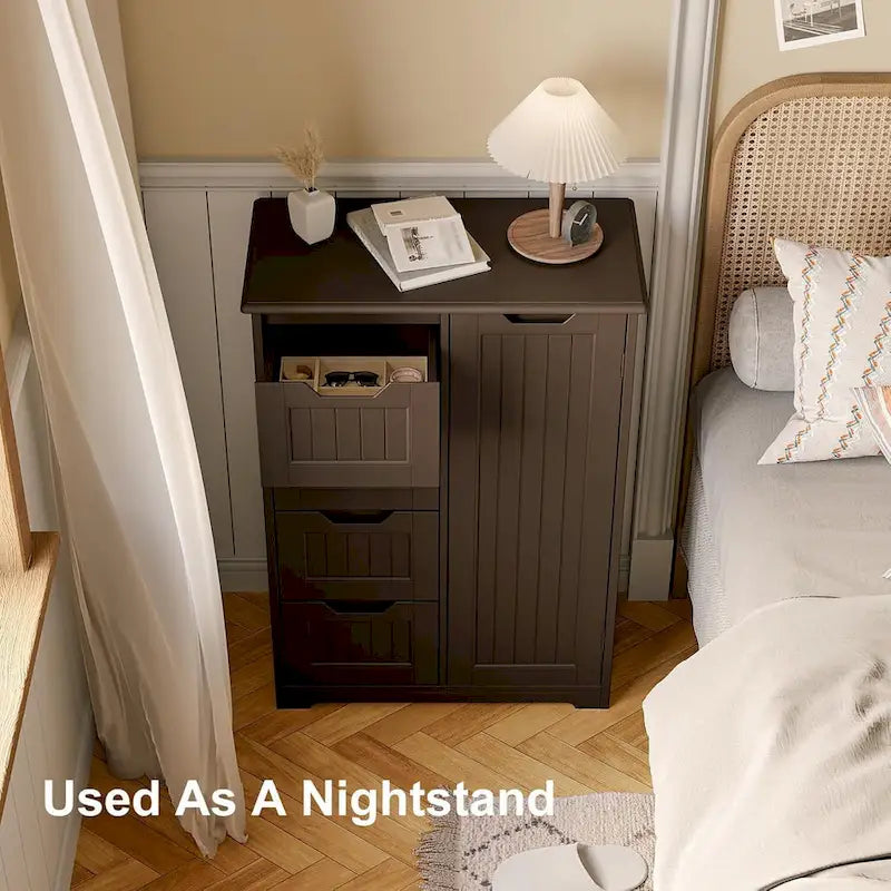 33" Freestanding Storage Cabinet with 4 Drawers