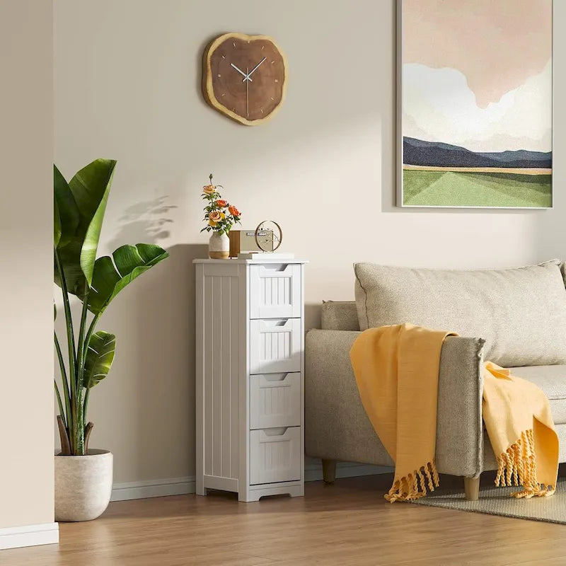 33" Freestanding Storage Cabinet with 4 Drawers
