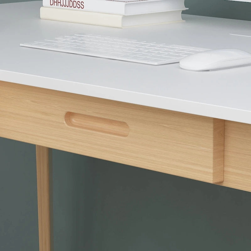 47.2" Wood Computer Desk with 2 Drawers - 4 Colors