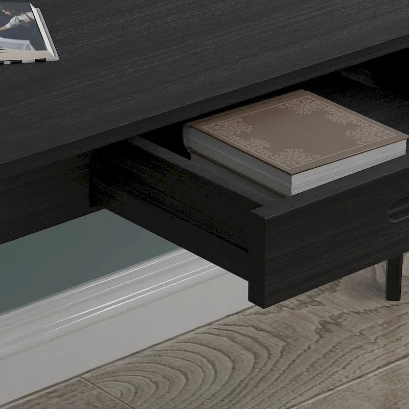 47.2" Wood Computer Desk with 2 Drawers - 4 Colors