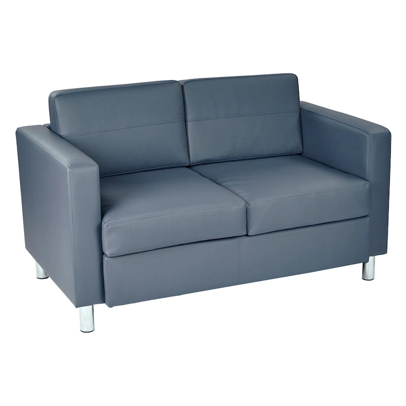Faux Leather Loveseat