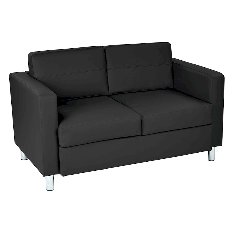 Faux Leather Loveseat