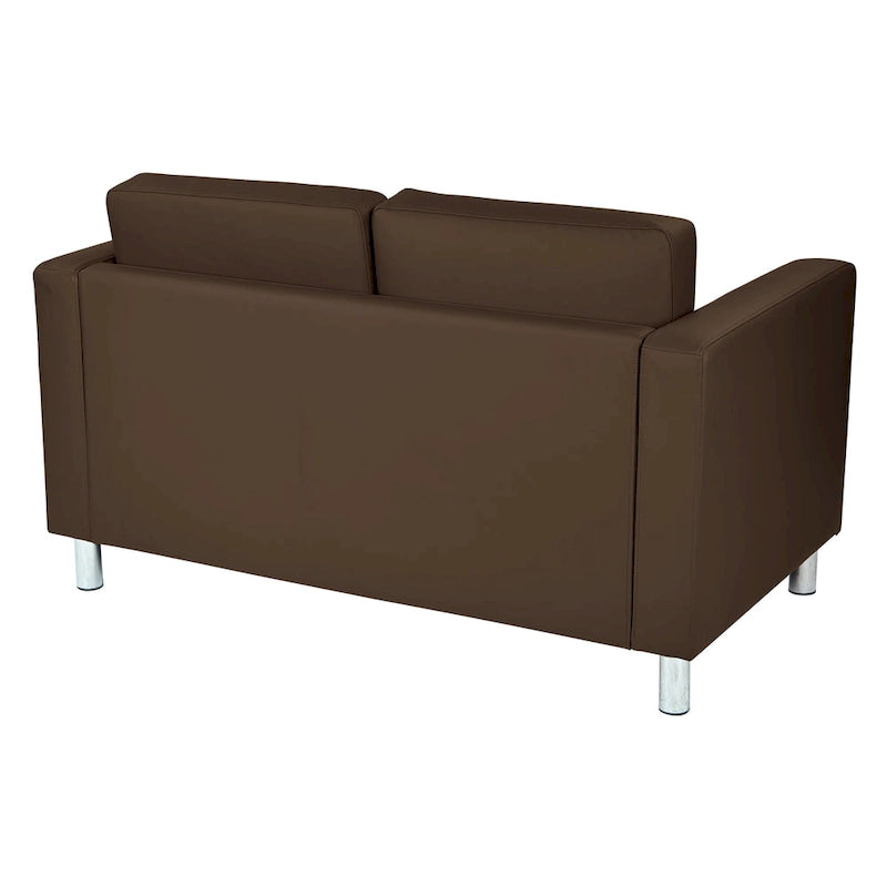 Faux Leather Loveseat