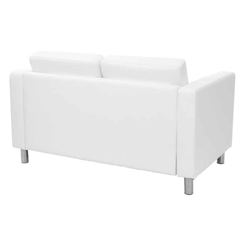 Faux Leather Loveseat