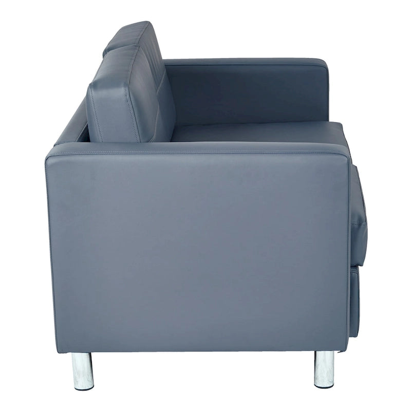 Faux Leather Loveseat