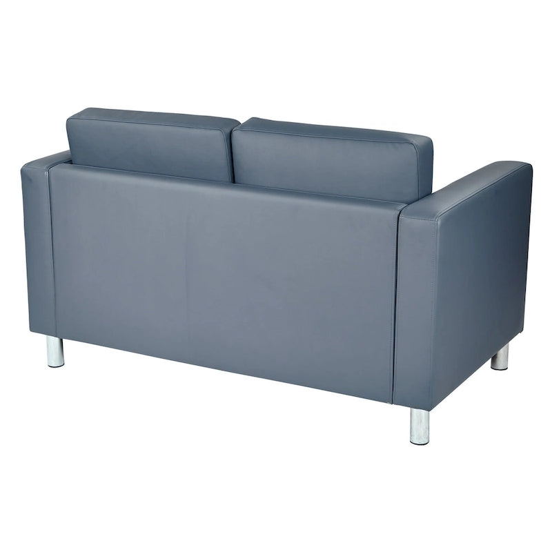 Faux Leather Loveseat