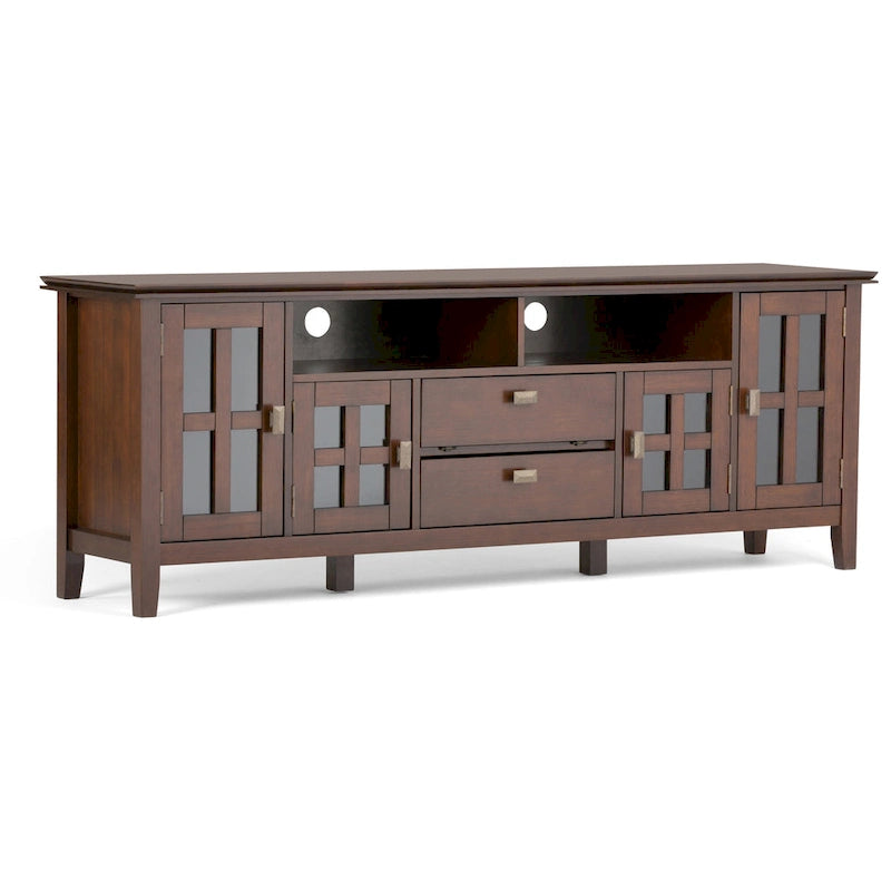 Solid Wood 72" Wide TV Media Stand For TVs up to 80"