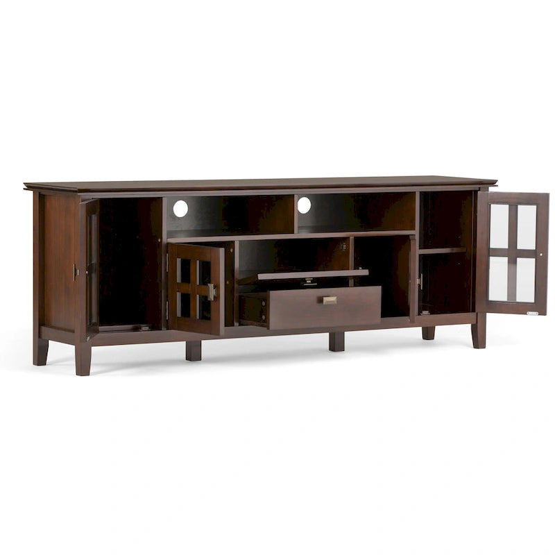 Solid Wood 72" Wide TV Media Stand For TVs up to 80"