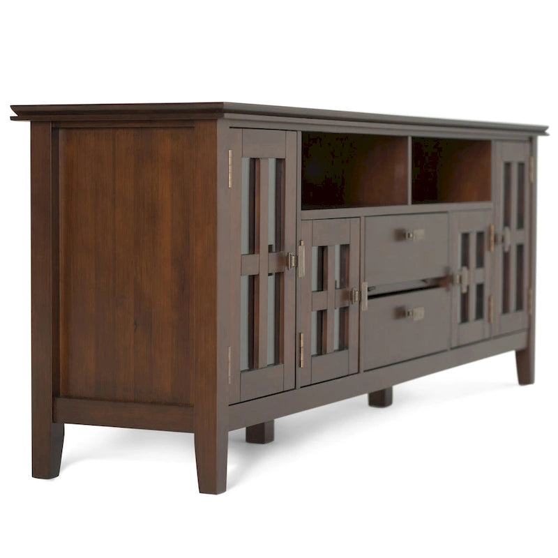 Solid Wood 72" Wide TV Media Stand For TVs up to 80"