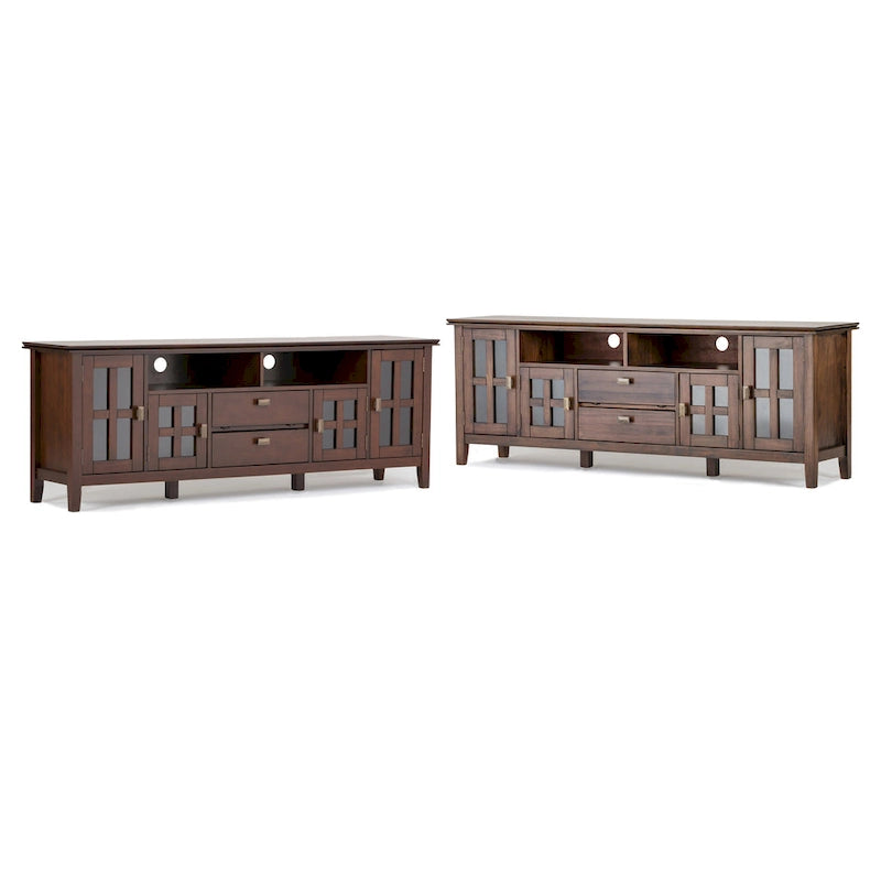 Solid Wood 72" Wide TV Media Stand For TVs up to 80"