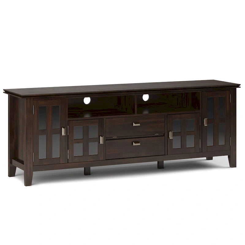 Solid Wood 72" Wide TV Media Stand For TVs up to 80"