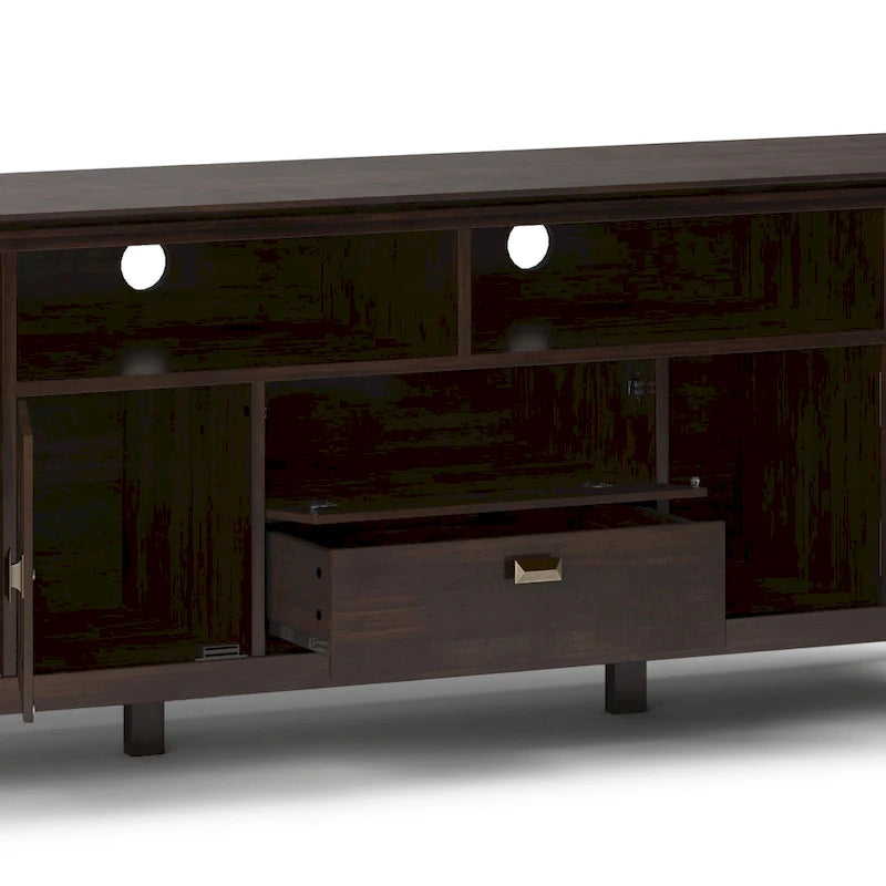 Solid Wood 72" Wide TV Media Stand For TVs up to 80"