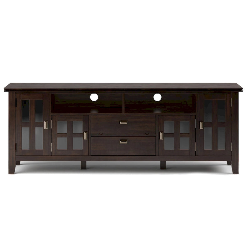 Solid Wood 72" Wide TV Media Stand For TVs up to 80"