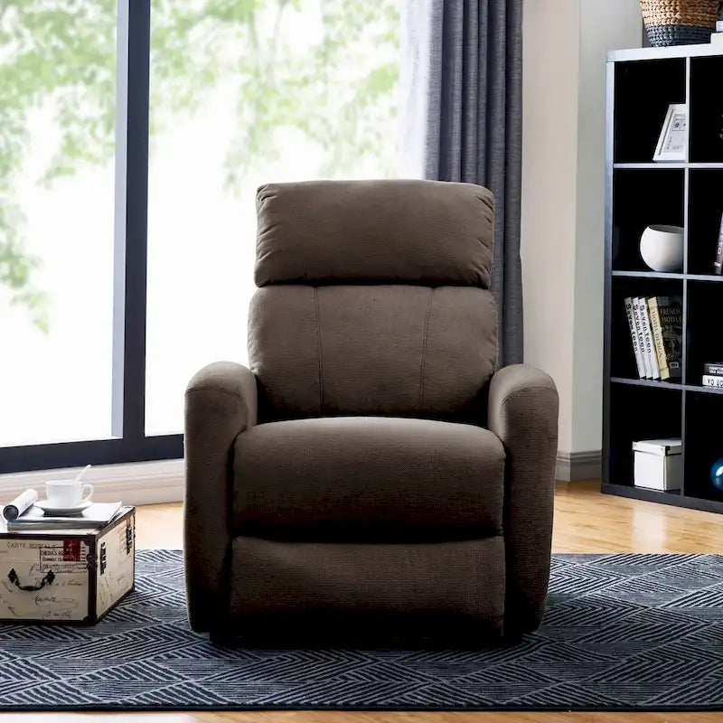 Brown Chenille Power Recline and Lift Chair