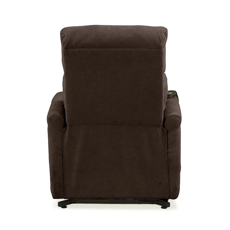 Brown Chenille Power Recline and Lift Chair