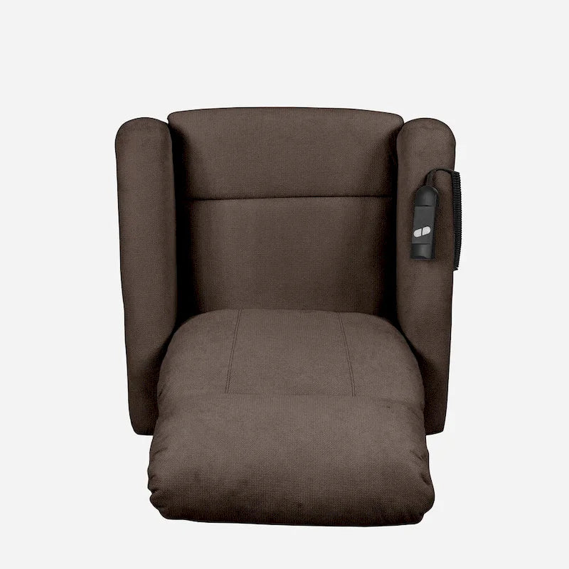 Brown Chenille Power Recline and Lift Chair