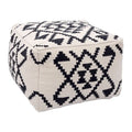 Ottoman Beige & Black