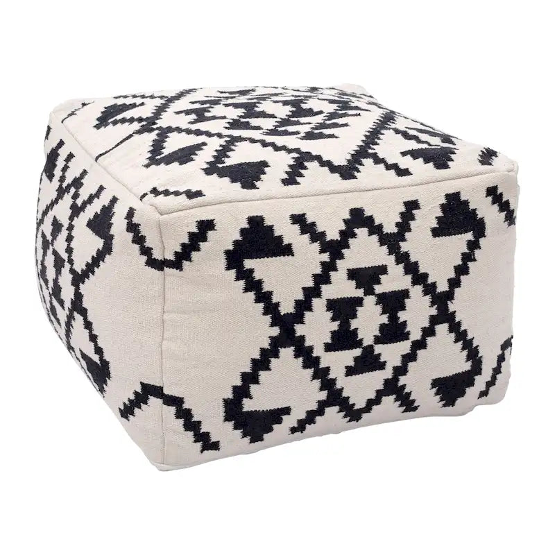 Ottoman Beige & Black