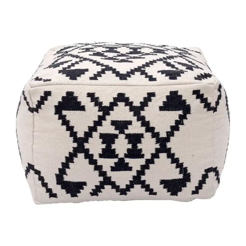 Ottoman Beige & Black
