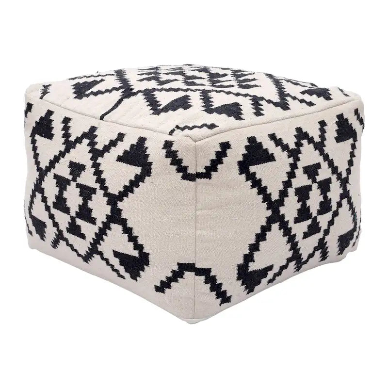 Ottoman Beige & Black