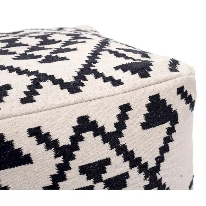 Ottoman Beige & Black