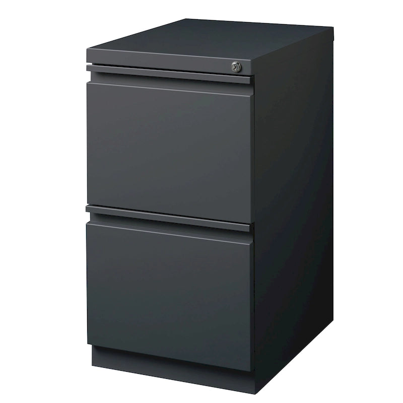 Steel Mobile Two-Drawer File Pedestal with Lock