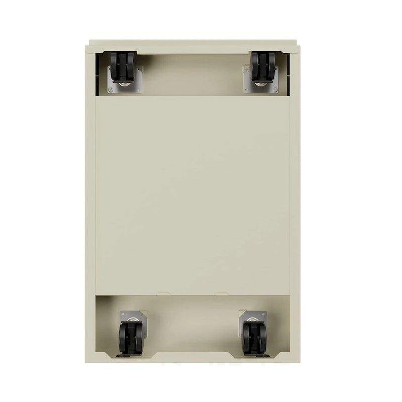 Steel Mobile Two-Drawer File Pedestal with Lock