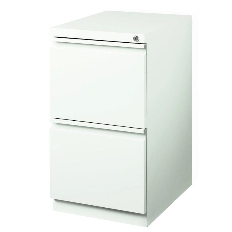 Steel Mobile Two-Drawer File Pedestal with Lock