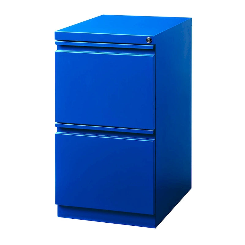 Steel Mobile Two-Drawer File Pedestal with Lock