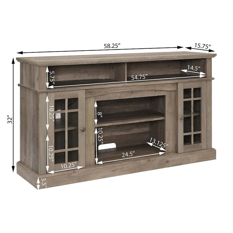 TV Stand for TVs up to 65 with Fireplace