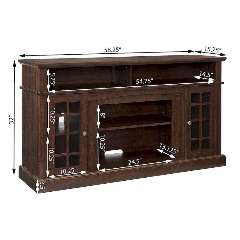 TV Stand for TVs up to 65 with Fireplace