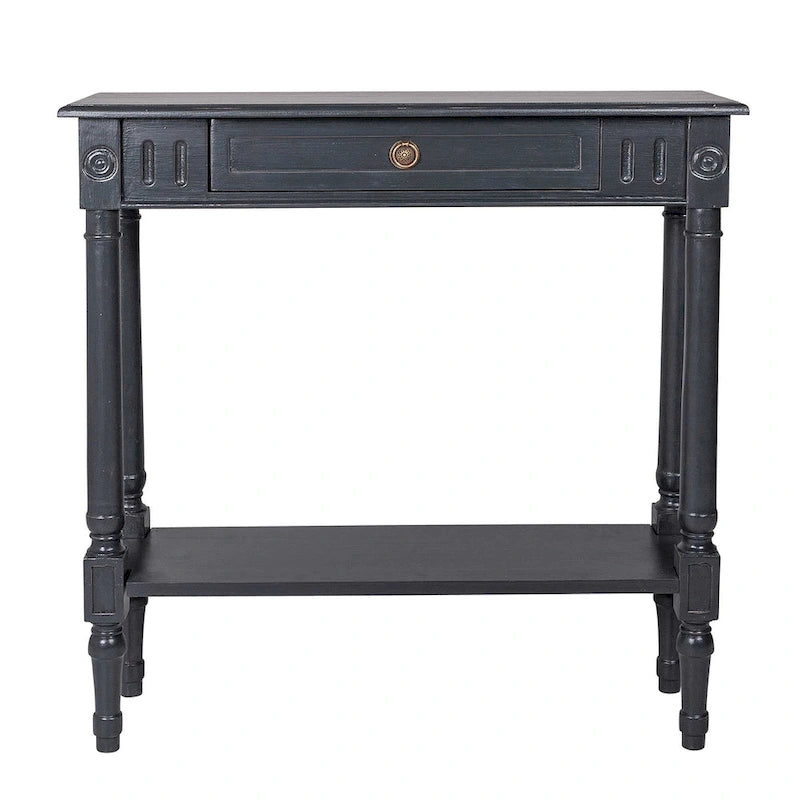 Wood Console Accent Table with Drawer
