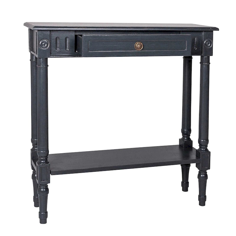 Wood Console Accent Table with Drawer