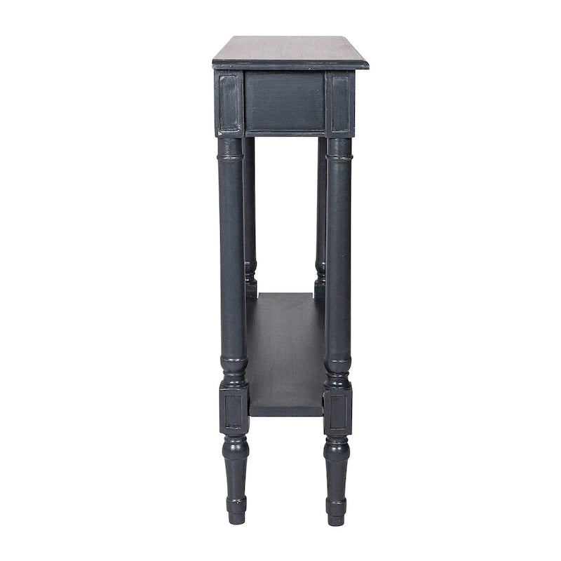 Wood Console Accent Table with Drawer