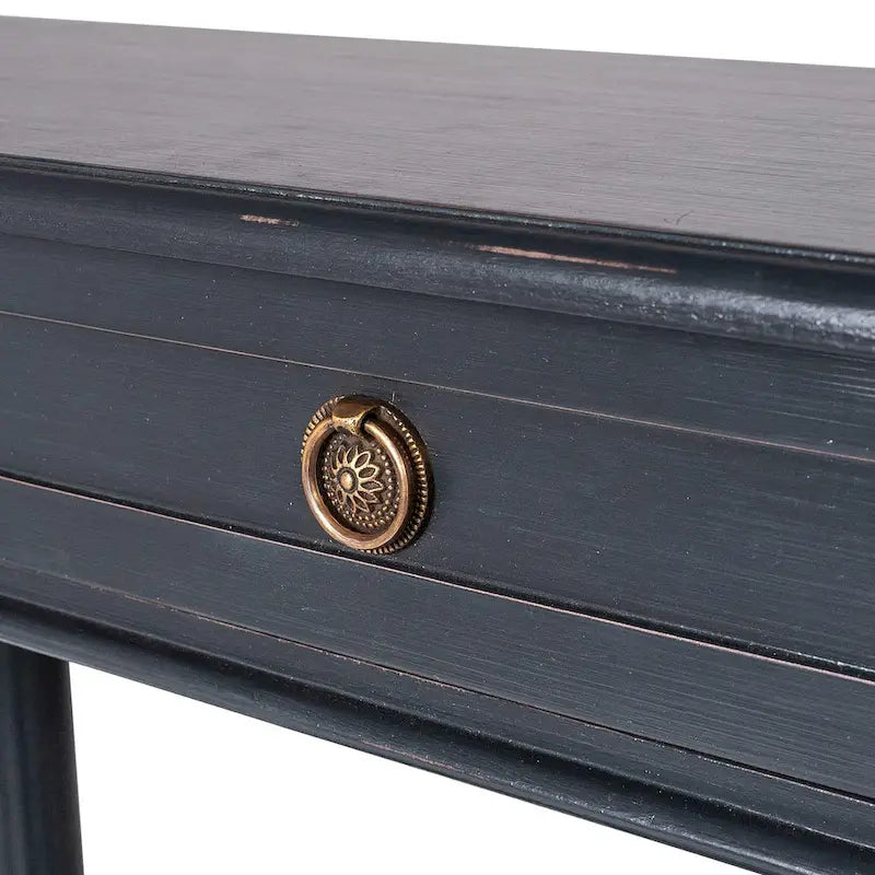 Wood Console Accent Table with Drawer