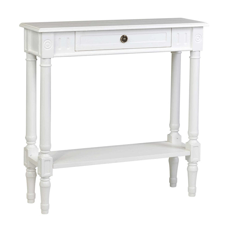 Wood Console Accent Table with Drawer