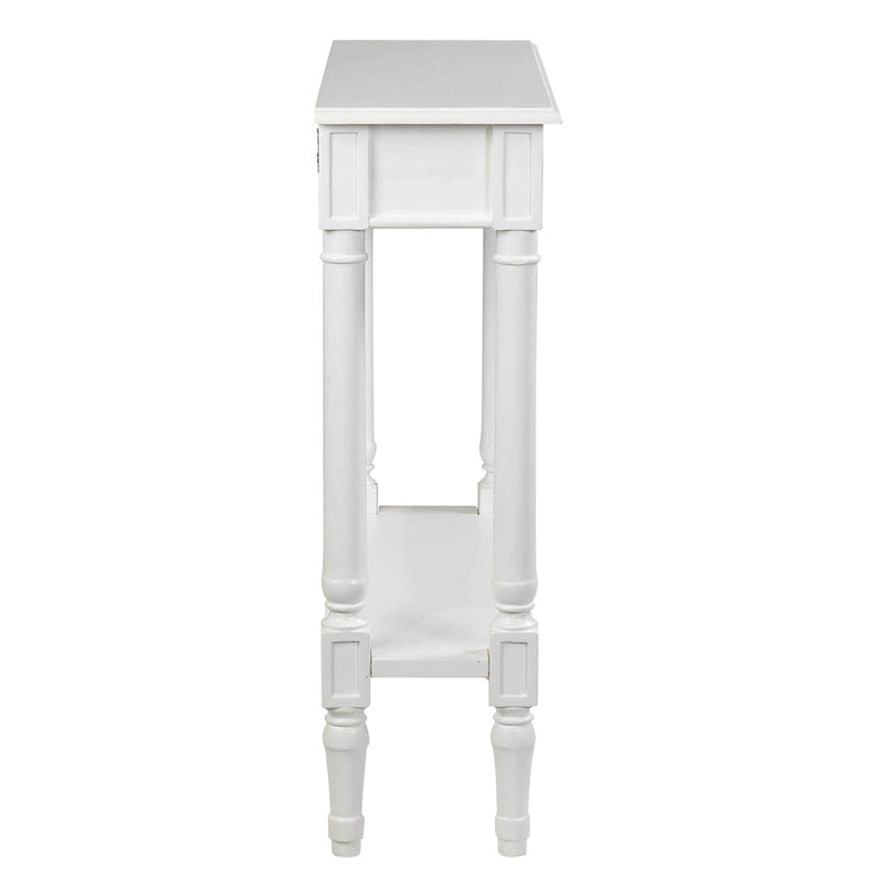 Wood Console Accent Table with Drawer