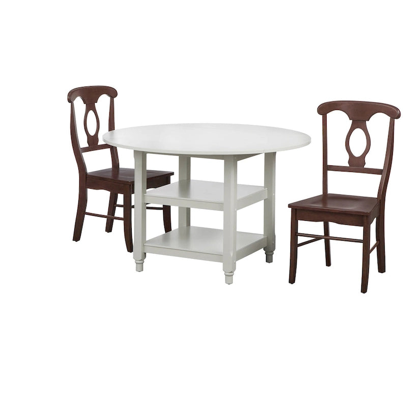 Cottage White Round Dining Table