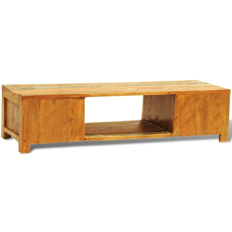 TV Stand with 2 Doors Reclaimed Wood Vintage