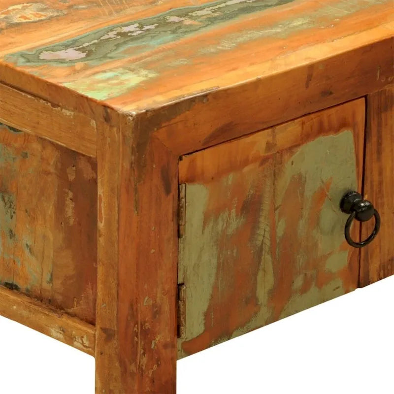 TV Stand with 2 Doors Reclaimed Wood Vintage