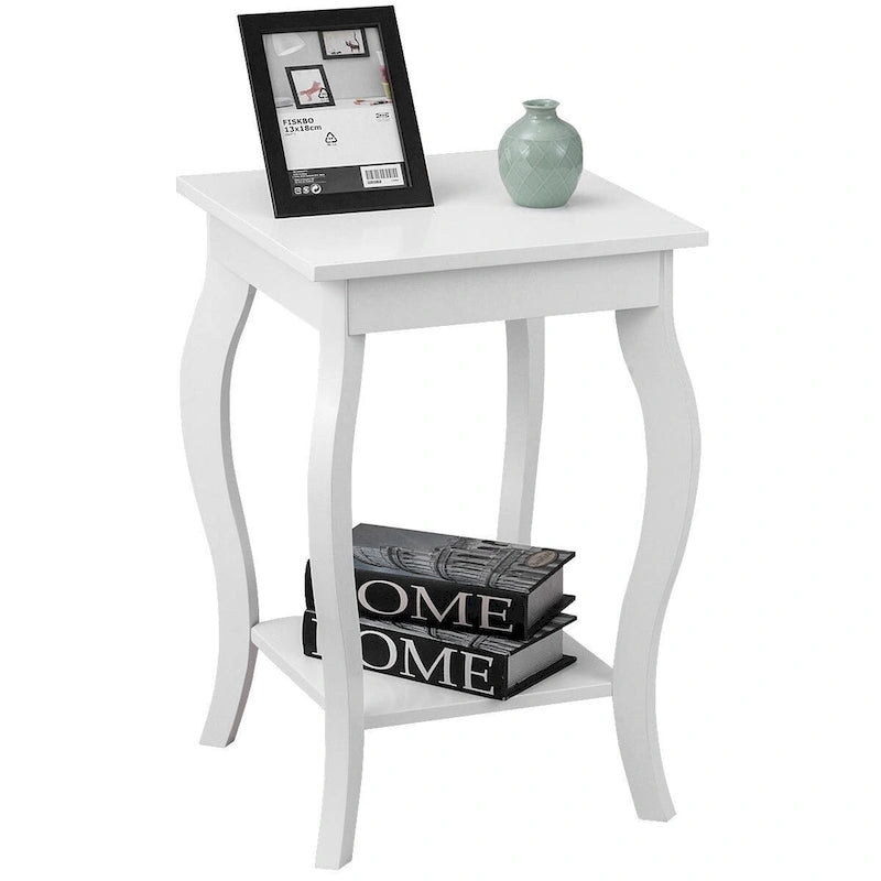End Table with Storage Shelf