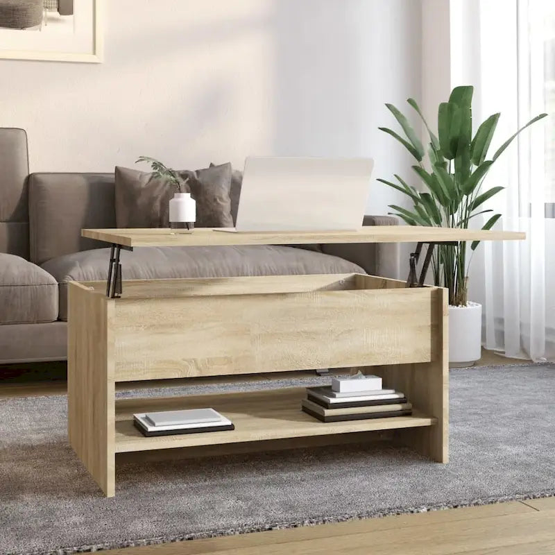 Coffee Table with Lift Top – Engineered Wood, 31.5 x 19.7 x 16.7"