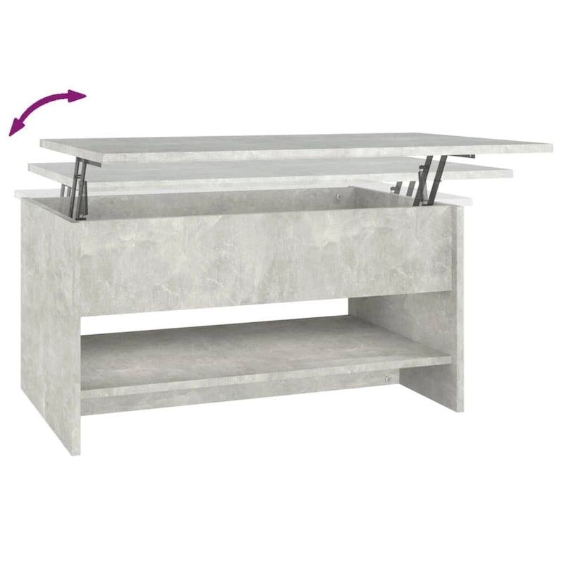 Coffee Table with Lift Top – Engineered Wood, 31.5 x 19.7 x 16.7"
