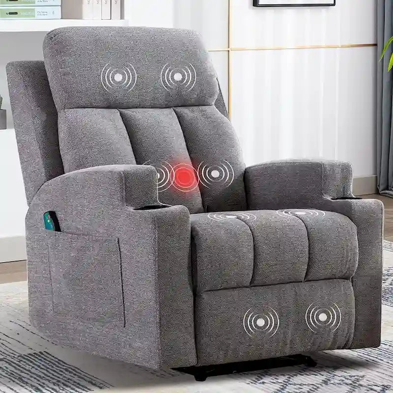 Massage Recliner Chair with Heat and Vibration